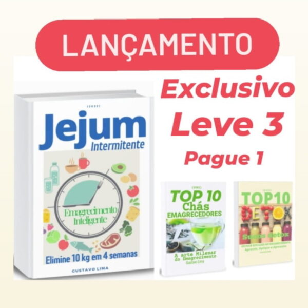 Jejum Intermitente – SUPER OFERTA receba 3 pague 1
